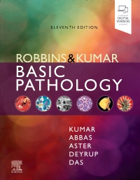cover image - Robbins & Kumar Basic Pathology, Elsevier eBook on VitalSource,11th Edition