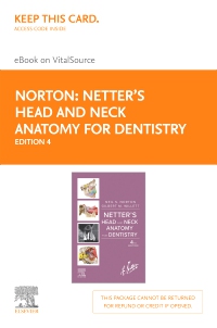 cover image - Netter's Head and Neck Anatomy for Dentistry,Elsevier eBook on VitalSource (Retail Access Card), 4th Edition