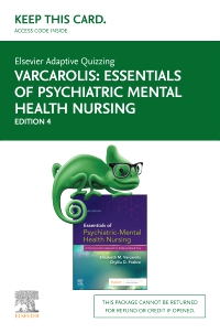 cover image - Elsevier Adaptive Quizzing Essentials of Psychiatric Mental Health Nursing (Access Card),4th Edition