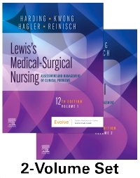 cover image - Lewis's Medical-Surgical Nursing - 2-Volume Set,12th Edition