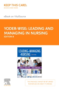 cover image - Leading and Managing in Nursing - Elsevier eBook on VitalSource (Retail Access Card),8th Edition
