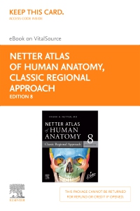 cover image - Netter Atlas of Human Anatomy: Classic Regional Approach Elsevier eBook on VitalSource (Retail Access Card), 8th Edition
