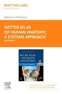 cover image - Netter Atlas of Human Anatomy: A Systems Approach,Elsevier E-Book on VitalSource (Retail Access Card),8th Edition