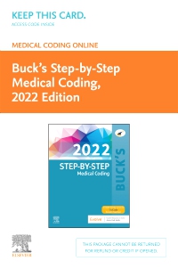 cover image - Buck's Medical Coding Online for Step-by-Step Medical Coding, 2022 Edition Access Card