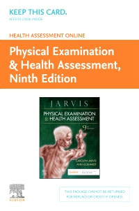 cover image - Health Assessment Online for Physical Examination and Health Assessment (Access Code),9th Edition