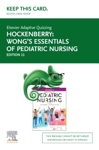 cover image - Elsevier Adaptive Quizzing for Hockenberry Wong's Essentials of Pediatric Nursing (Access Card),11th Edition