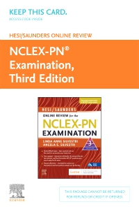 cover image - HESI/Saunders Online Review for the NCLEX-PN® Examination (1 Year) (Access Card),3rd Edition