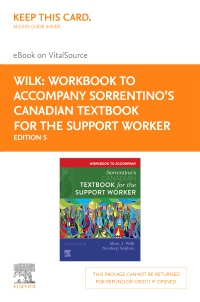 cover image - Workbook to Accompany Sorrentino's Canadian Textbook for the Support Worker - Elsevier E-Book on VitalSource (Retail Access Card),5th Edition