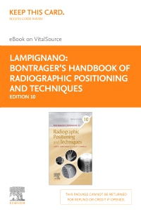 cover image - Bontrager's Handbook of Radiographic Positioning and Techniques - Elsevier eBook on VitalSource (Retail Access Card),10th Edition