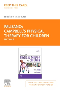cover image - Campbell's Physical Therapy for Children Expert Consult Elsevier eBook on VitalSource (Retail Access Card),6th Edition
