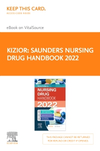 cover image - Saunders Nursing Drug Handbook 2022 Elsevier eBook on VitalSource (Retail Access Card0,1st Edition