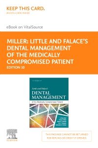 cover image - Little and Falace's Dental Management of the Medically Compromised Patient - Elsevier eBook on VitalSource (Retail Access Card),10th Edition