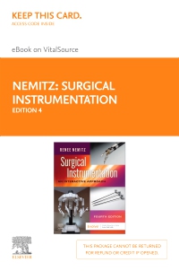 cover image - Surgical Instrumentation - Elsevier eBook on VitalSource (Retail Access Card),4th Edition