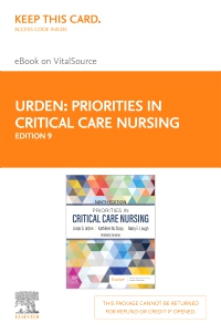 cover image - Priorities in Critical Care Nursing - Elsevier eBook on VitalSource (Retail Access Card),9th Edition