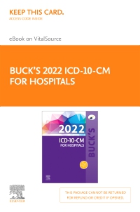 cover image - Buck's 2022 ICD-10-CM for Hospitals Elsevier E-Book on VitalSource (Retail Access Card),1st Edition