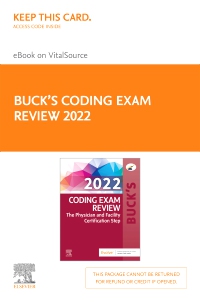 cover image - Buck's Coding Exam Review 2022 Elsevier eBook on VitalSource (Retail Access Card),1st Edition