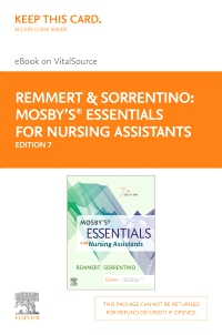 cover image - Mosby's Essentials for Nursing Assistants - Elsevier eBook on VitalSource (Retail Access Card),7th Edition