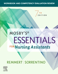 cover image - Workbook and Competency Evaluation Review for Mosby's Essentials for Nursing Assistants,7th Edition
