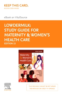cover image - Study Guide for Maternity & Women's Health Care Elsevier eBook on VitalSource (Retail Access Card),13th Edition