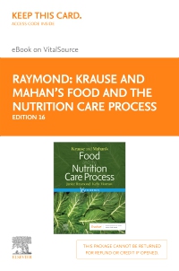 cover image - Krause and Mahan’s Food and the Nutrition Care Process, 16e, Elsevier eBook on VitalSource (Retail Access Card),16th Edition