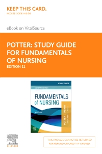 cover image - Study Guide for Fundamentals of Nursing – Elsevier eBook on VitalSource (Retail Access Card),11th Edition