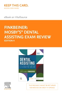 cover image - Mosby's Dental Assisting Exam Review - Elsevier eBook on VitalSource (Retail Access Card),4th Edition