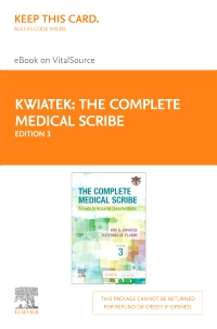 cover image - The Complete Medical Scribe - Elsevier E-Book on VitalSource (Retail Access Card),3rd Edition
