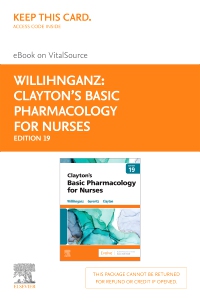 cover image - Clayton's Basic Pharmacology for Nurses - Elsevier eBook on VitalSource (Retail Access Card),19th Edition