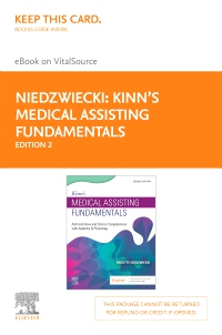 cover image - Kinn's Medical Assisting Fundamentals Elsevier eBook on VitalSource (Retail Access Card),2nd Edition