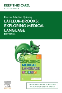 cover image - Elsevier Adaptive Quizzing for Exploring Medical Language - Access Card,11th Edition