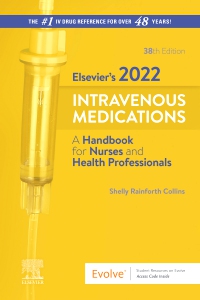 cover image - Elsevier’s 2022 Intravenous Medications,38th Edition