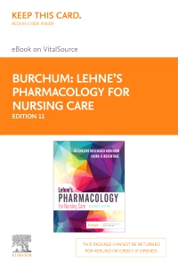 cover image - Lehne's Pharmacology for Nursing Care - Elsevier eBook on VitalSource (Retail Access Card),11th Edition