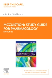 cover image - Study Guide for Pharmacology Elsevier eBook on VitalSource (Retail Access Card),11th Edition