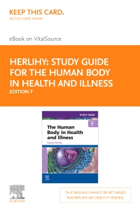 cover image - Study Guide for The Human Body in Health and Illness - Elsevier eBook on VitalSource (Retail Access Card),7th Edition