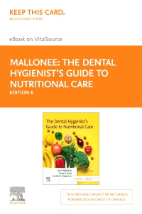 cover image - The Dental Hygienist's Guide to Nutritional Care Elsevier eBook on VitalSource (Retail Access Card), 6th Edition