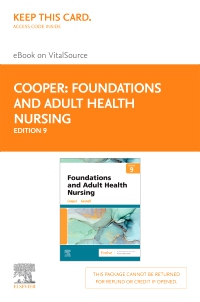 cover image - Foundations and Adult Health Nursing - Elsevier eBook on VitalSource (Retail Access Card),9th Edition