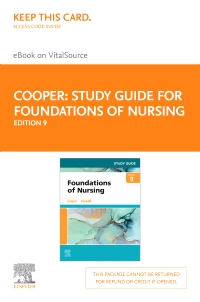 cover image - Study Guide for Foundations of Nursing - Elsevier eBook on VitalSource (Retail Access Card),9th Edition