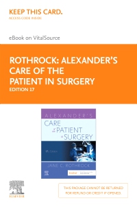 cover image - Alexander's Care of the Patient in Surgery - Elsevier eBook on VitalSource (Retail Access Card),17th Edition
