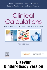 cover image - Clinical Calculations - Binder Ready,10th Edition