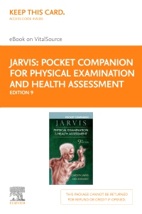 cover image - Pocket Companion for Physical Examination & Health Assessment - Elsevier eBook on VitalSource (Retail Access Card),9th Edition