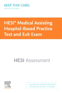 cover image - HESI Comprehensive Medical Assisting Continuing Education Exam + Practice Test,1st Edition