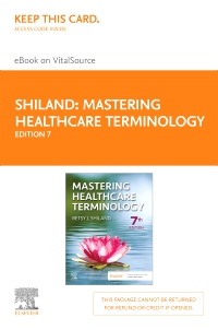 cover image - Mastering Healthcare Terminology - Elsevier eBook on VitalSource (Retail Access Card),7th Edition