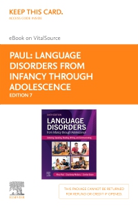 cover image - Language Disorders from Infancy Through Adolescence - Elsevier eBook on VitalSource (Retail Access Card),6th Edition