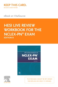 cover image - HESI Live Review Workbook for the NCLEX-PN® Exam, 8e - Elsevier eBook on VitalSource (Retail Access Card),8th Edition