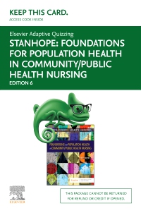 cover image - Elsevier Adaptive Quizzing for Foundations for Population Health in Community/Public Health Nursing (Access card),6th Edition