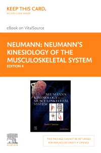 cover image - Neumann’s Kinesiology of the Musculoskeletal System - Elsevier eBook on VitalSource (Retail Access Card),4th Edition