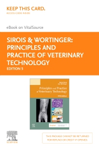 cover image - Principles and Practice of Veterinary Technology - Elsevier eBook on VitalSource (Retail Access Card),5th Edition