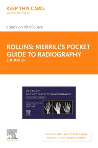 cover image - Merrill's Pocket Guide to Radiography Elsevier eBook on VitalSource (Retail Access Card),15th Edition