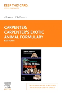cover image - Exotic Animal Formulary - Elsevier eBook on VitalSource (Retail Access Card),6th Edition