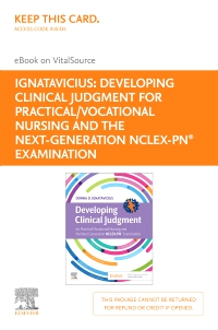 cover image - Developing Clinical Judgment for Practical/Vocational Nursing and the Next-Generation NCLEX-PN® Examination - Elsevier E-Book on VitalSource (Retail Access Card),1st Edition